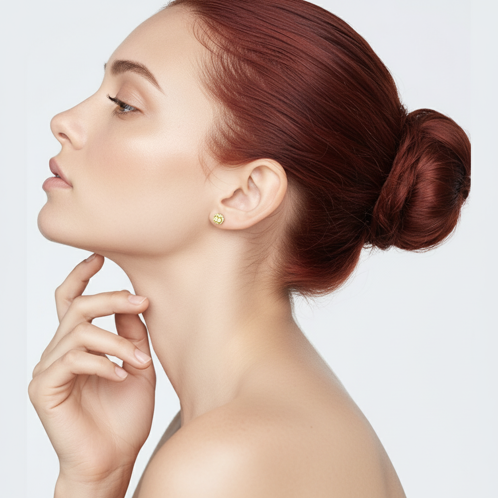 2 Carat Lab Grown Yellow Diamond Earrings in 14K White Gold - Future Jewelry