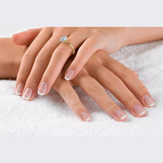 2.00 Carat Round Lab Grown Diamond Ring in 14K White Gold - Future Jewelry