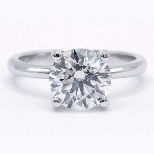 2.00 Carat Round Lab Grown Diamond Ring in 14K White Gold - Future Jewelry