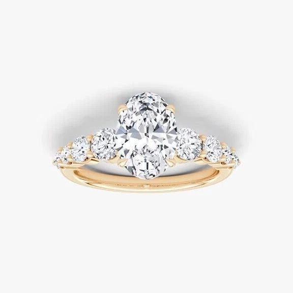 2.20 Carat Lab - Grown Diamond Engagement Ring in 14K Yellow Gold - Future Jewelry