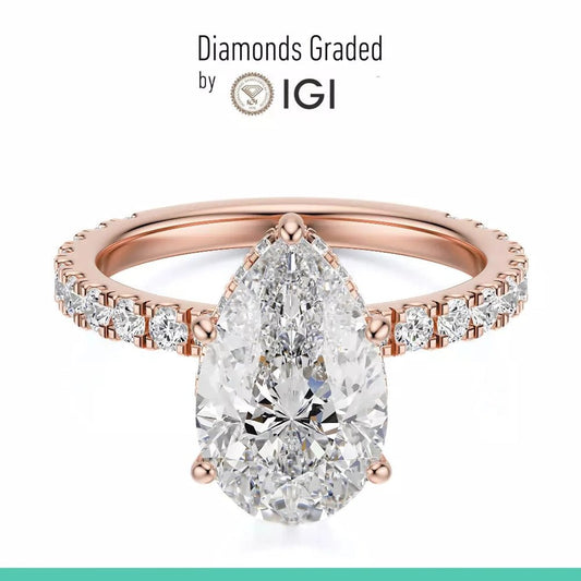 2.50 Carat Lab - Grown Diamond Engagement Ring in 14K Rose Gold - Future Jewelry