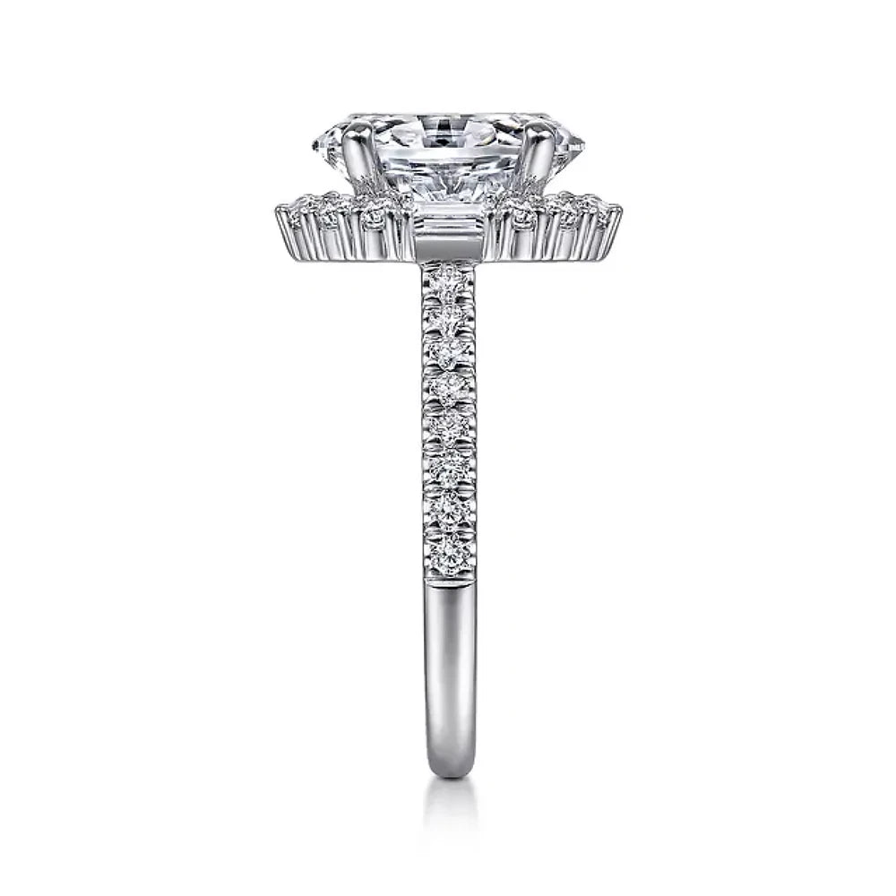 2.75 Carat Oval Lab Grown Diamond Ring IGI 14K White Gold - Future Jewelry