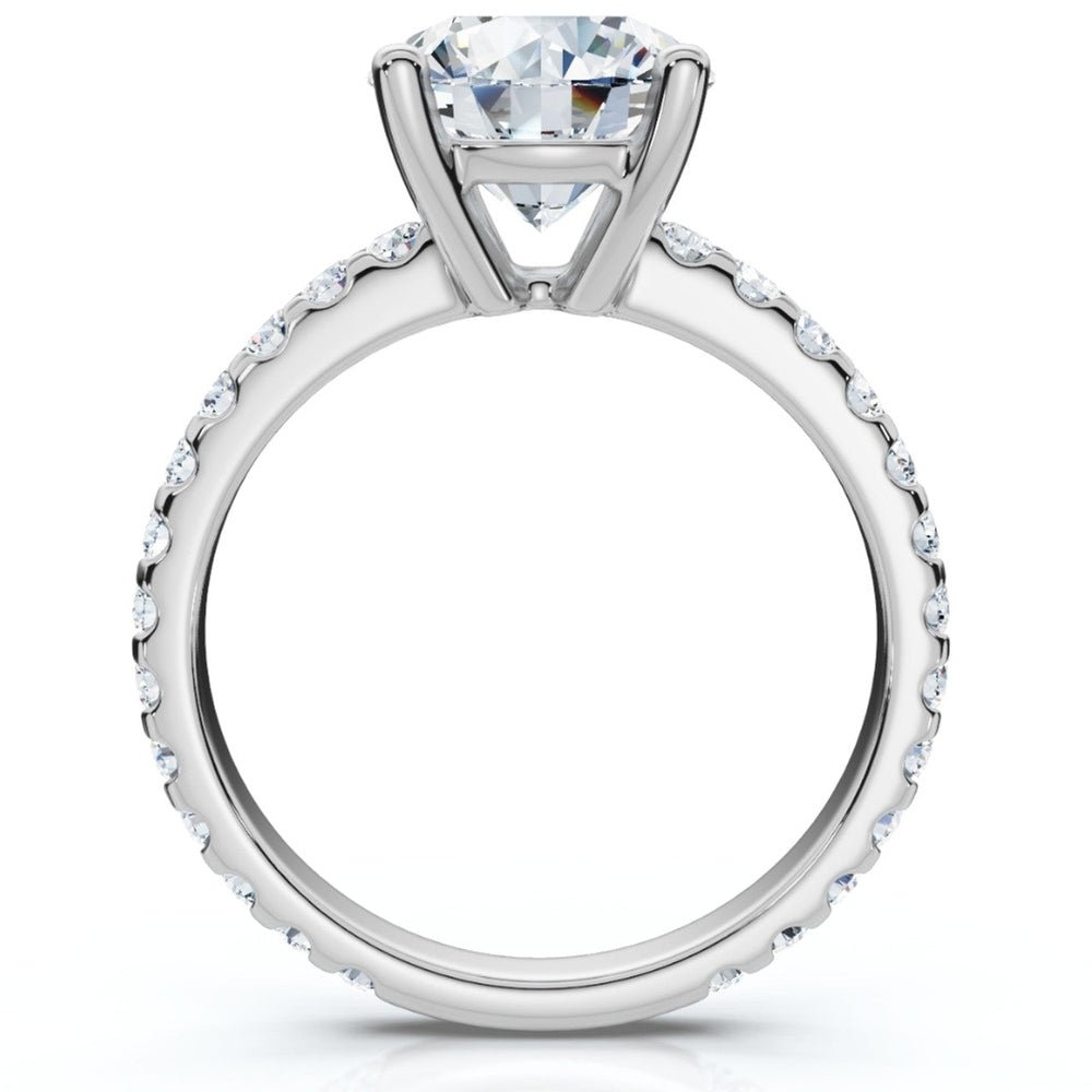 3.40Ct Diamond Engagement Ring 14k Gold Lab Grown by Future Jewelry