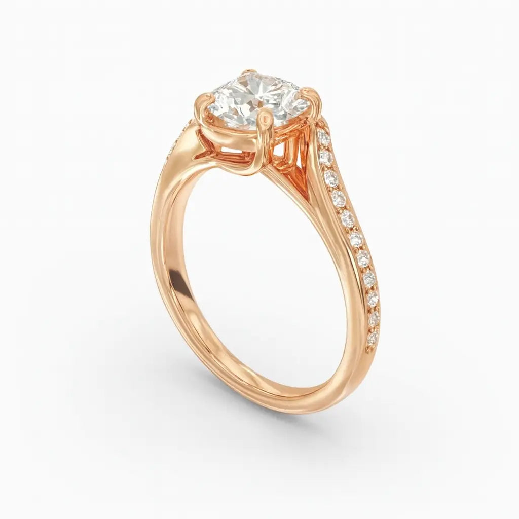 3 Carat Lab Diamond Ring in 18K Yellow Gold Future Jewelry