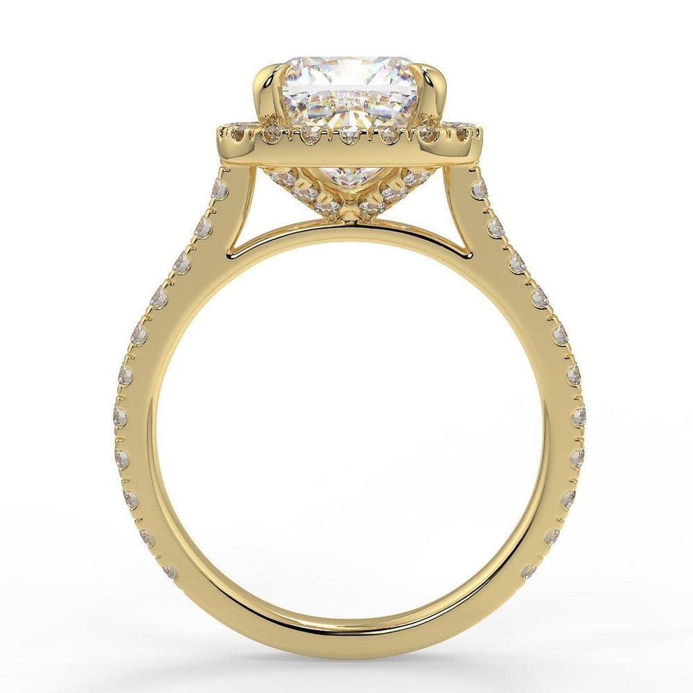 3 Carat Cushion - Cut 14K Certified Diamond Engagement Ring - Future Jewelry