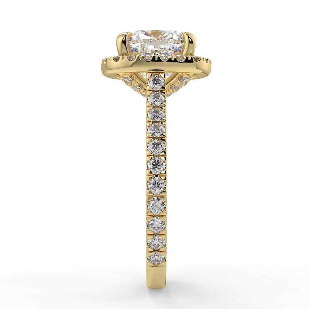 3 Carat Cushion - Cut 14K Certified Diamond Engagement Ring - Future Jewelry