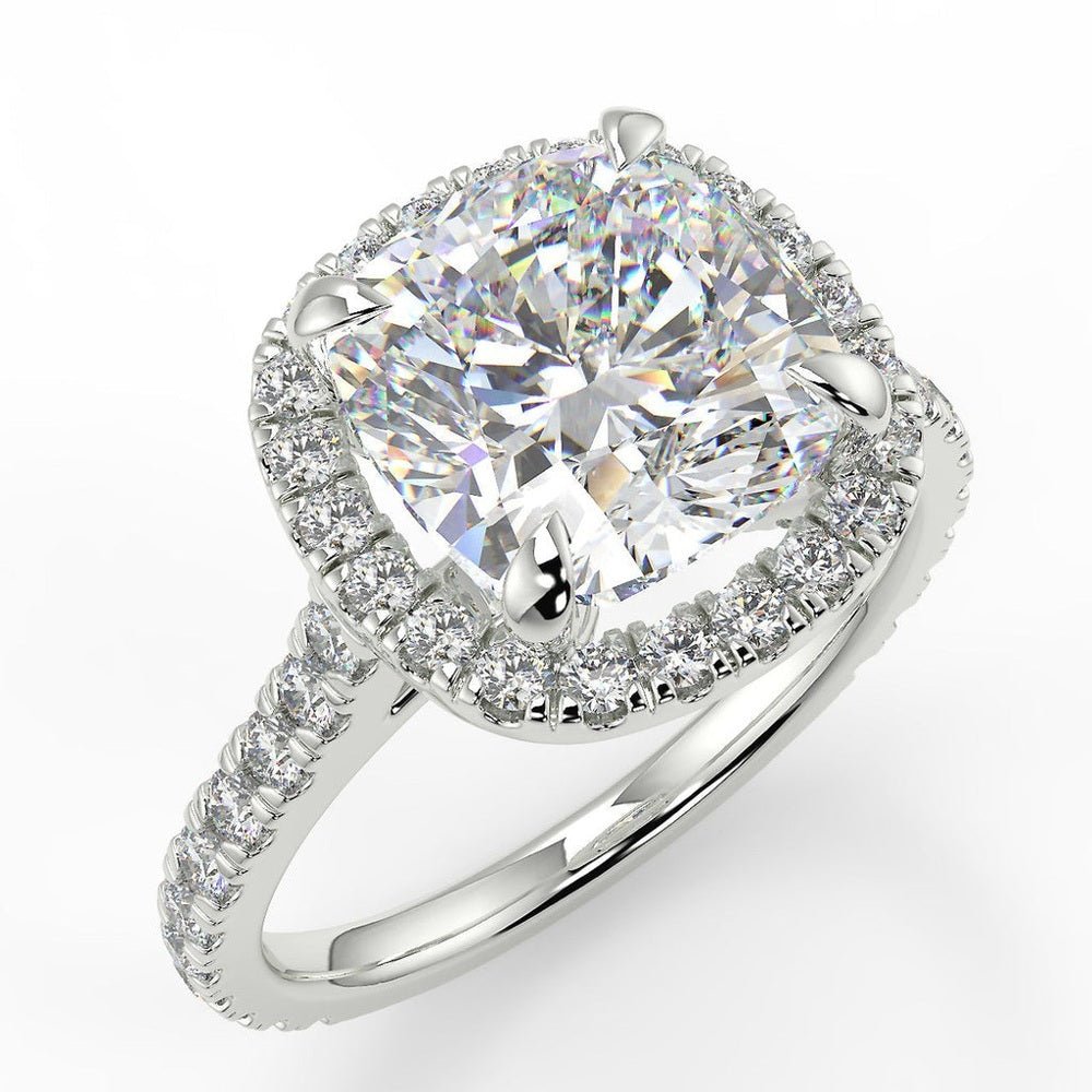 3 Carat Cushion - Cut 14K Certified Diamond Engagement Ring - Future Jewelry