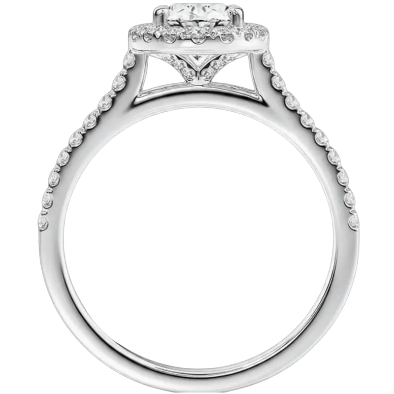 3 Carat Lab Grown Diamond Ring in 14K white Gold made by Future Jewelry