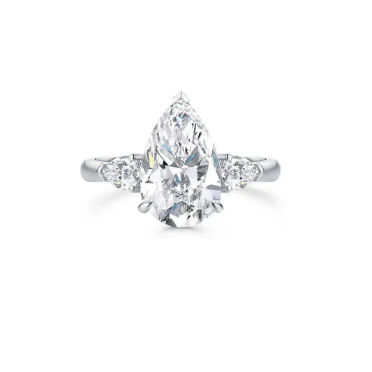 3 Carat Lab Grown Diamond Engagement Ring 18K Gold - Future Jewelry