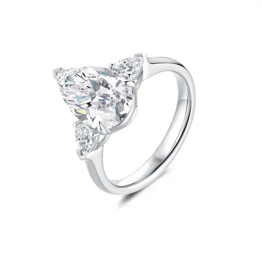 3 Carat Lab Grown Diamond Engagement Ring 18K Gold - Future Jewelry