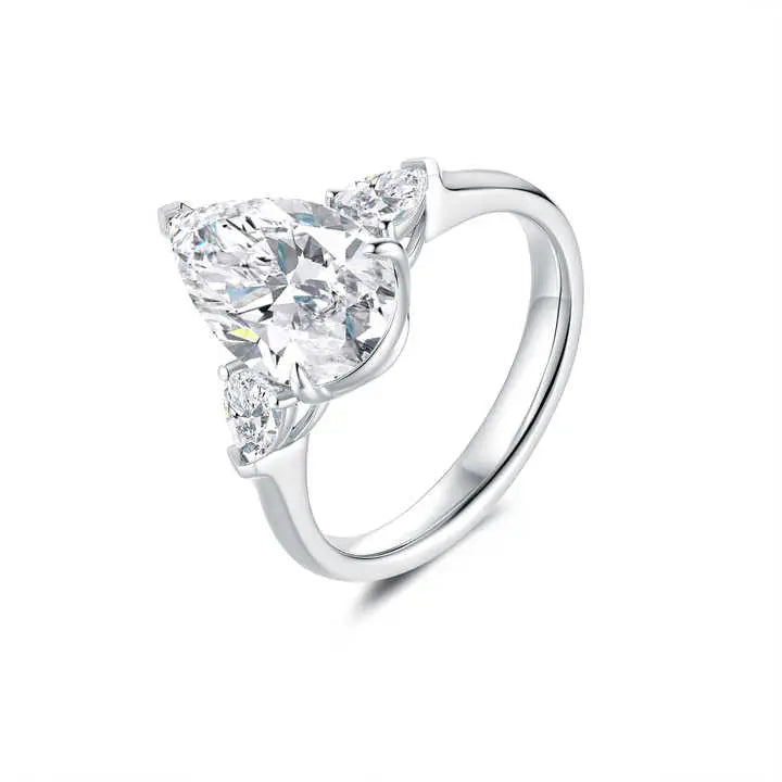 3 Carat Lab Grown Diamond Engagement Ring 18K Gold - Future Jewelry