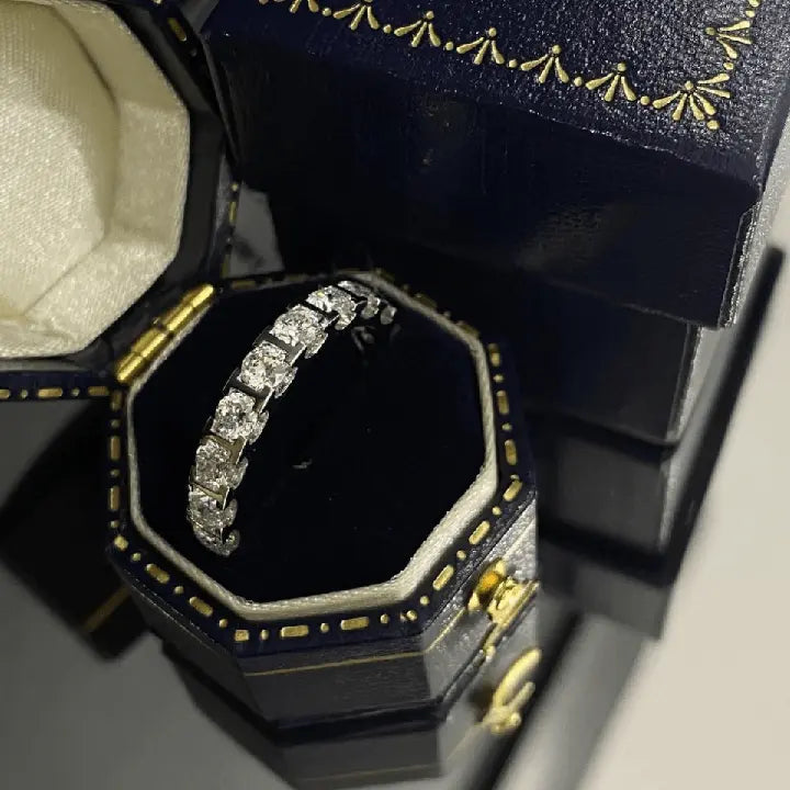 3 Carat Lab Grown Diamond Eternity Wedding Band in 18K Gold in gift box - Future Jewelry