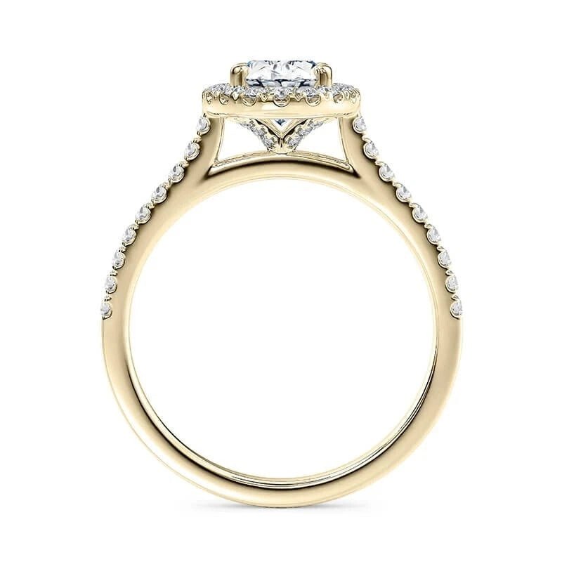 3 Carat Lab Grown Diamond Ring in 14K Yellow Gold - Future Jewelry
