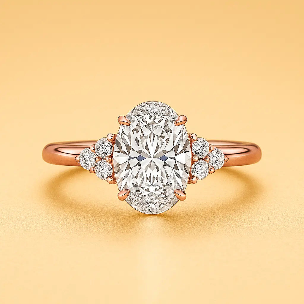 3 Carat Lab Diamond Ring in 14K Yellow Gold - Future Jewelry
