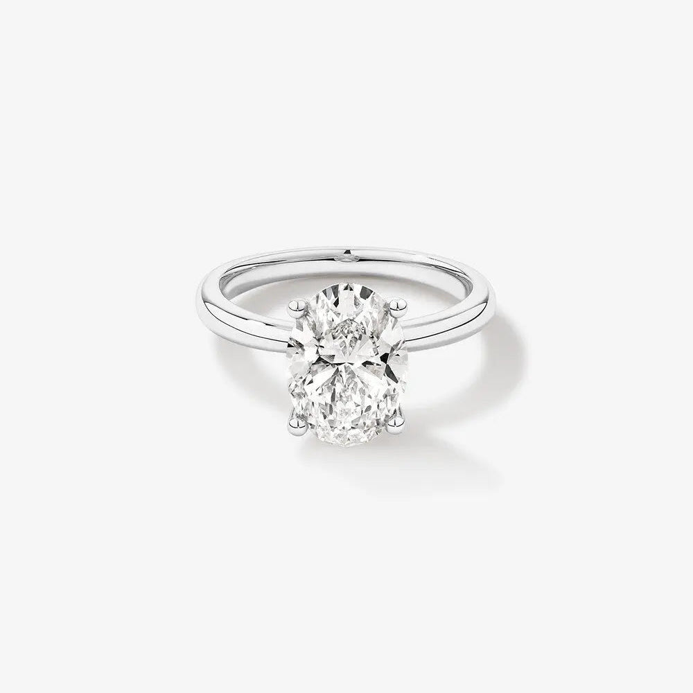 3 Carat Round Lab Grown Diamond Solitaire Ring - Future Jewelry