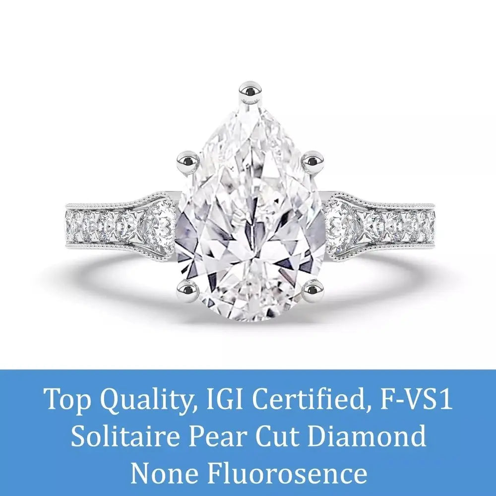 3.10 Carat Lab - Grown Diamond Engagement Ring in Platinum - Future Jewelry
