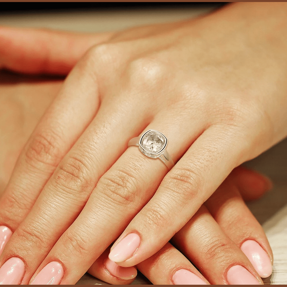 3.65 Carat Lab - Grown Diamond Engagement Ring in 14K White Gold - Future Jewelry