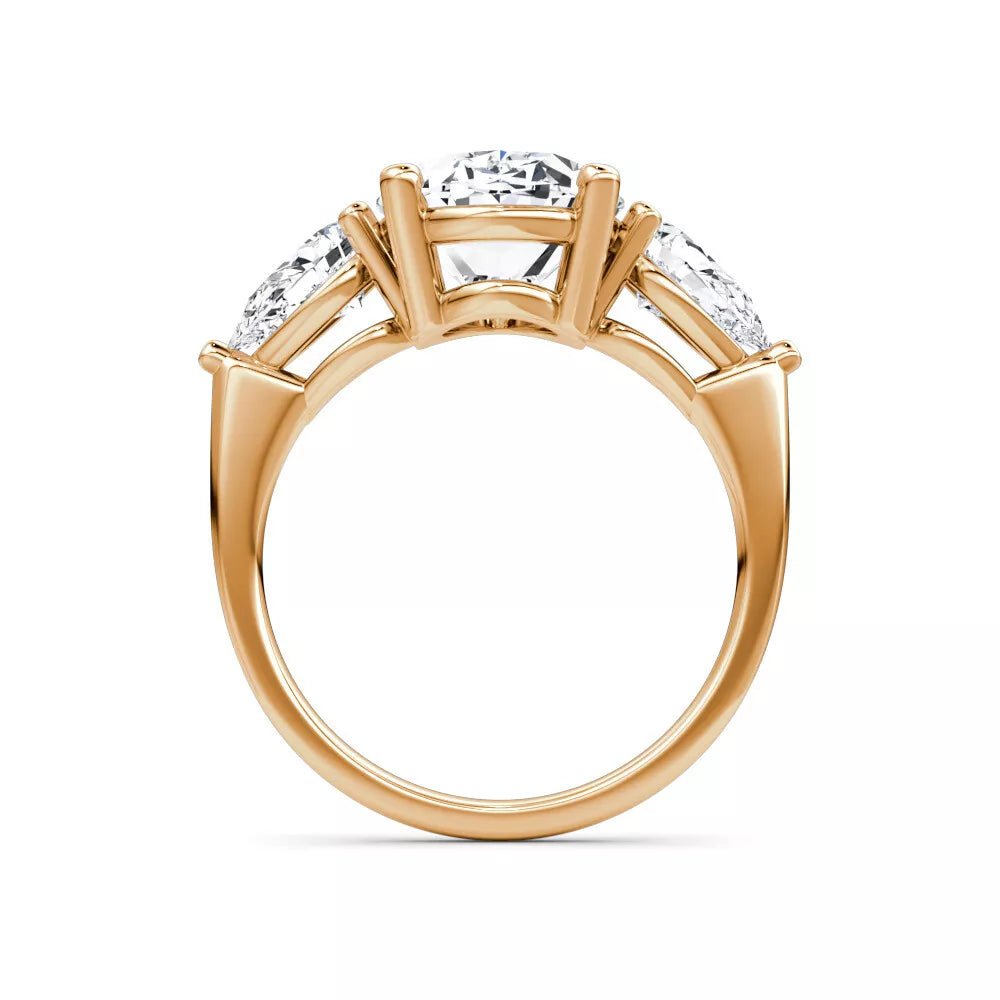 3.70 Carat Round Cut Diamond Engagement Ring in 14K White Gold - Future Jewelry