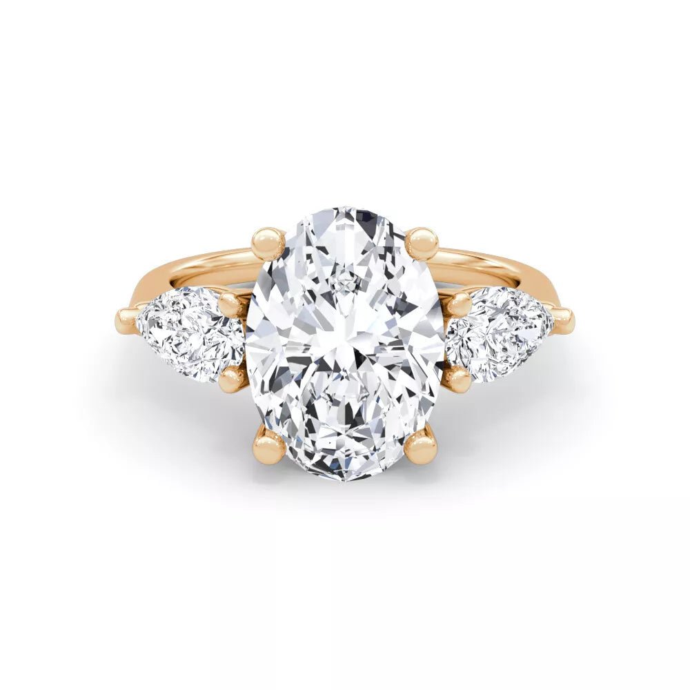3.70 Carat Round Cut Diamond Engagement Ring in 14K White Gold - Future Jewelry