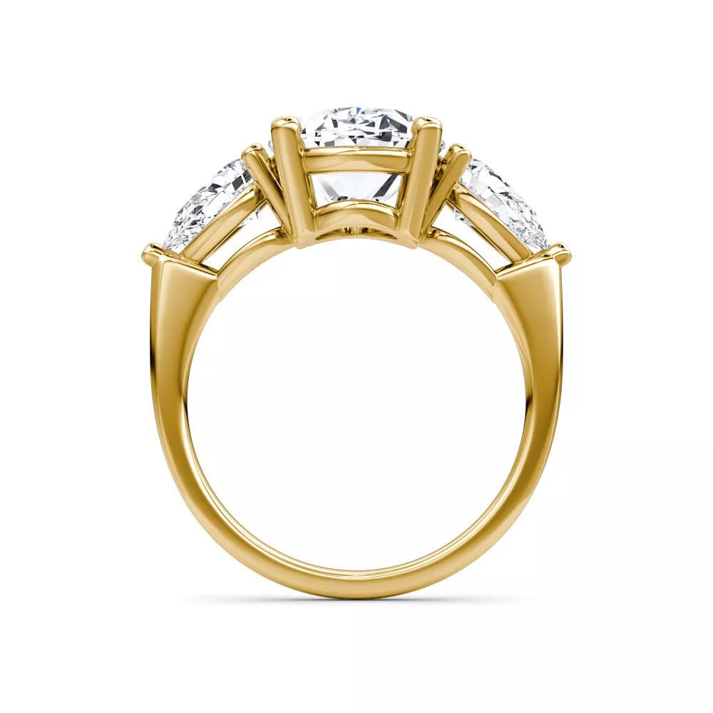 3.70 Carat Round Cut Diamond Engagement Ring in 14K White Gold - Future Jewelry