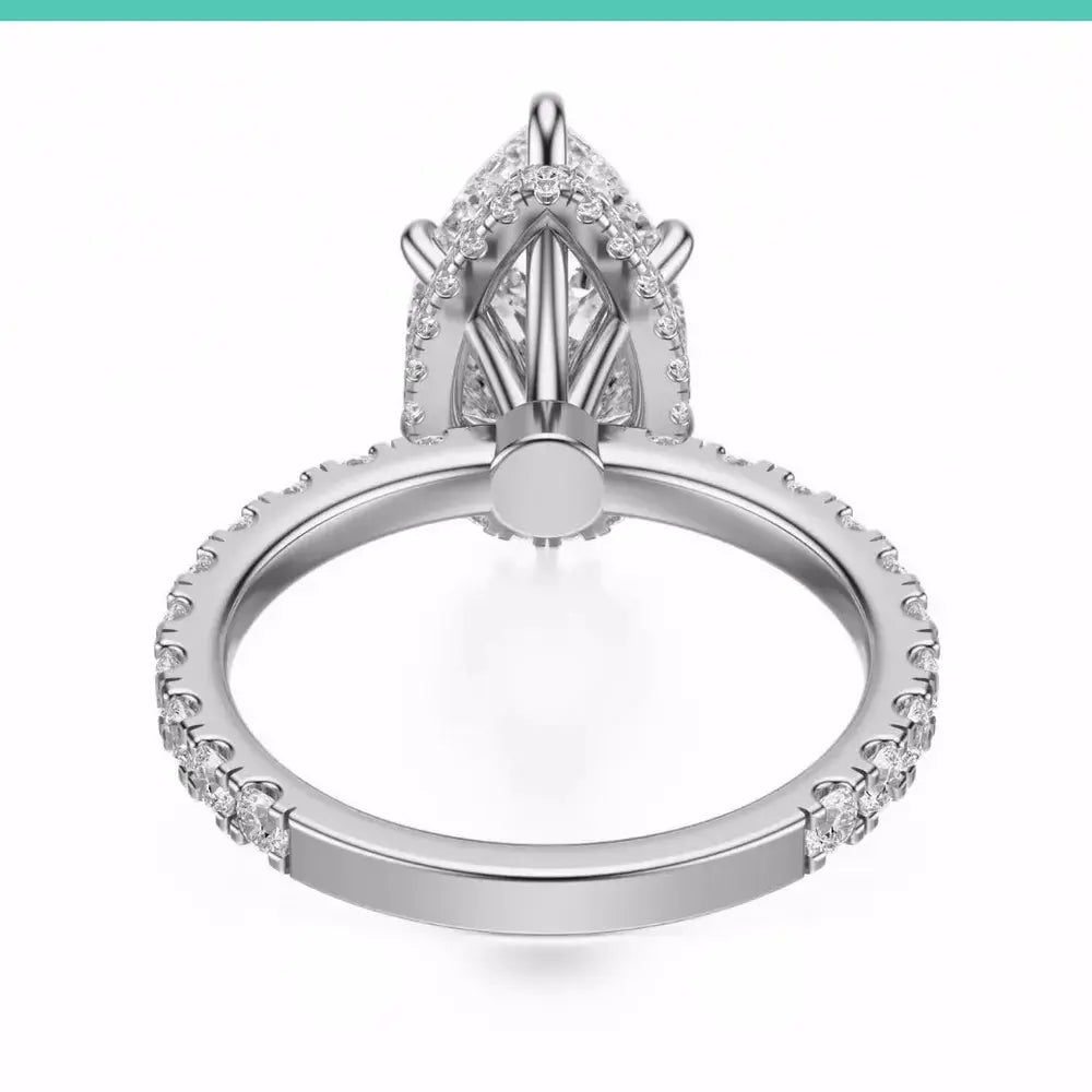 3.80 Carat Lab - Grown Diamond Engagement Ring in 14K White Gold - Future Jewelry