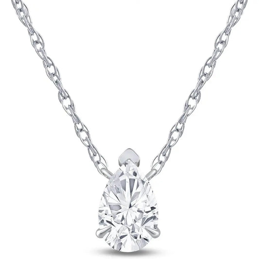 4 Carat Diamond Necklaces for Women | F VS Lab Grown Solitaire Diamond Necklace Pendants | Solid Gold Chain Included | Variety of Shapes to Choose From - Future Jewelry