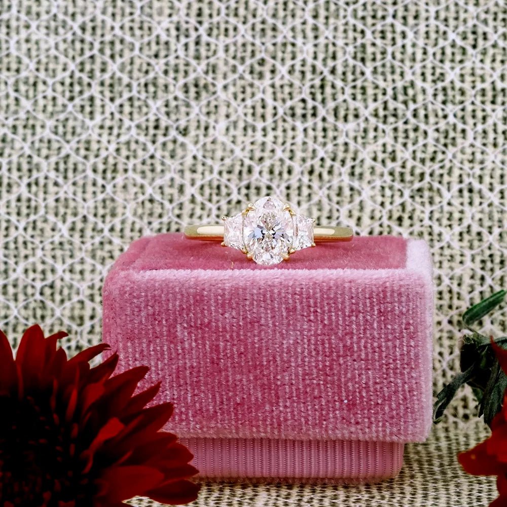 4 Carat Lab - Grown Diamond Engagement Ring in 14K Yellow Gold - Future Jewelry