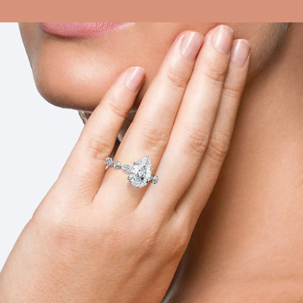4.10 Carat Lab - Grown Diamond Engagement Ring in 14K White Gold - Future Jewelry