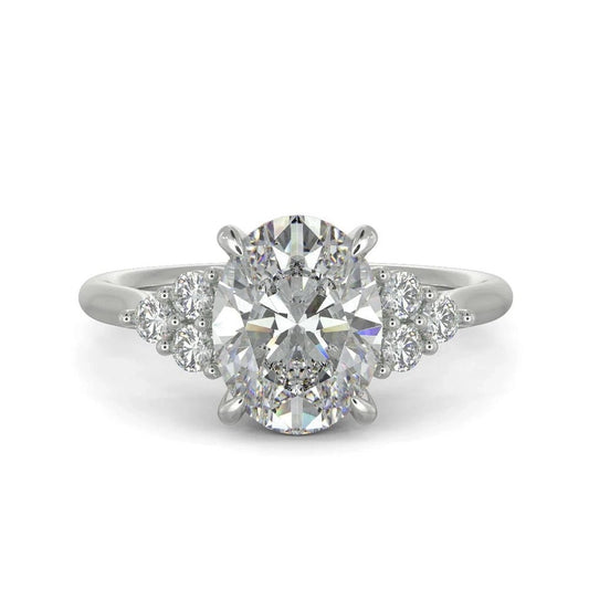 4.6 Carat Lab - Grown Diamond Engagement Ring in 14K White Gold - Future Jewelry