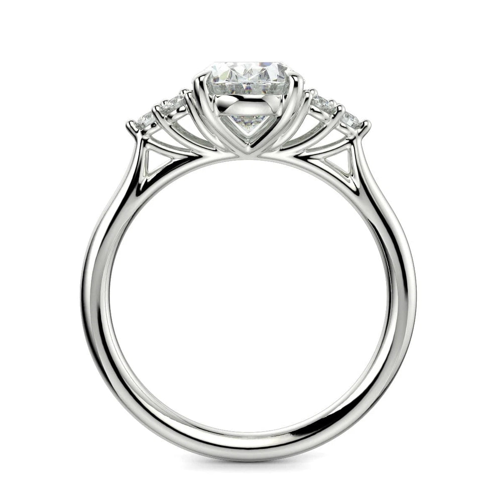 4.6 Carat Lab - Grown Diamond Engagement Ring in 14K White Gold - Future Jewelry