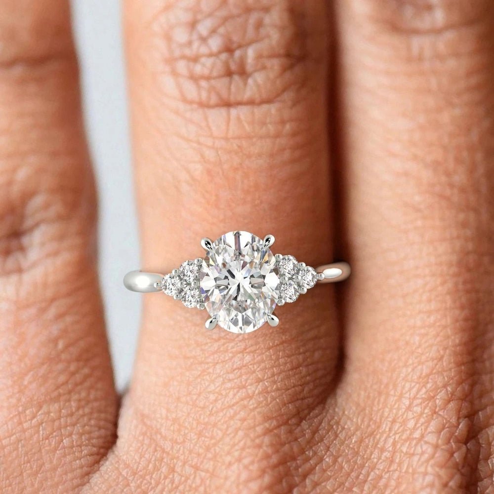 4.6 Carat Lab - Grown Diamond Engagement Ring in 14K White Gold - Future Jewelry