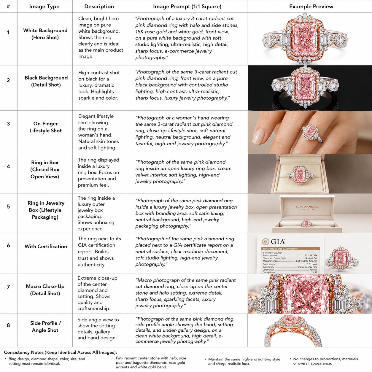 Future Jewelry™ 3 Carat Pink Radiant Lab Grown Diamond Halo Engagement Ring in 14K White & Rose Gold | VS1 | F Color Accent Diamonds | IGI or GIA Certified | Limited Edition 1 of 34 Ever Made
