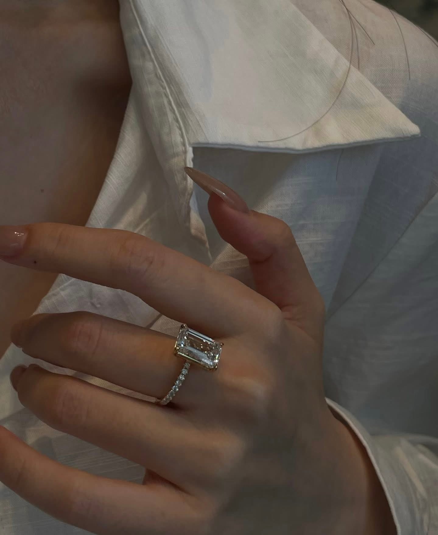 The Emerald Prestige™ Collection | 4 Carat Emerald Cut Lab Grown Diamond Ring