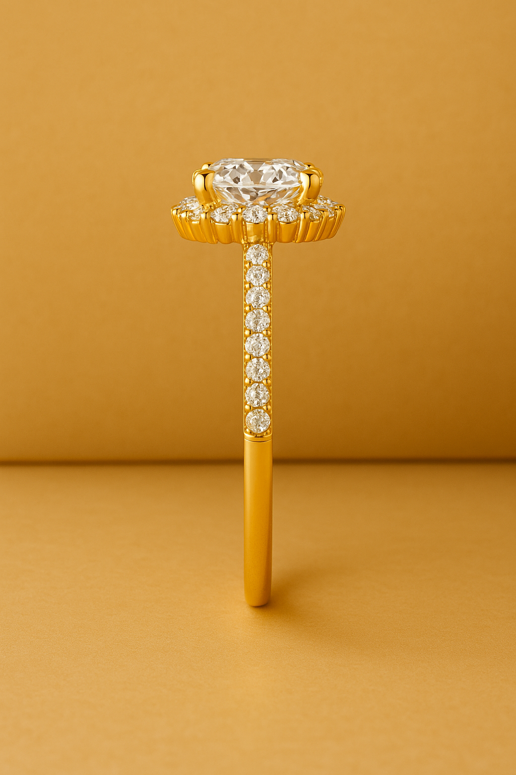 2.75 Carat Oval Lab Grown Diamond Ring IGI 14K White Gold Future Jewelry