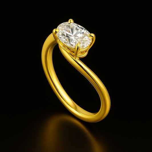 1.50 Carat Diamond Ring in 14K or 18k in White Gold or Yellow Gold Future Jewelry