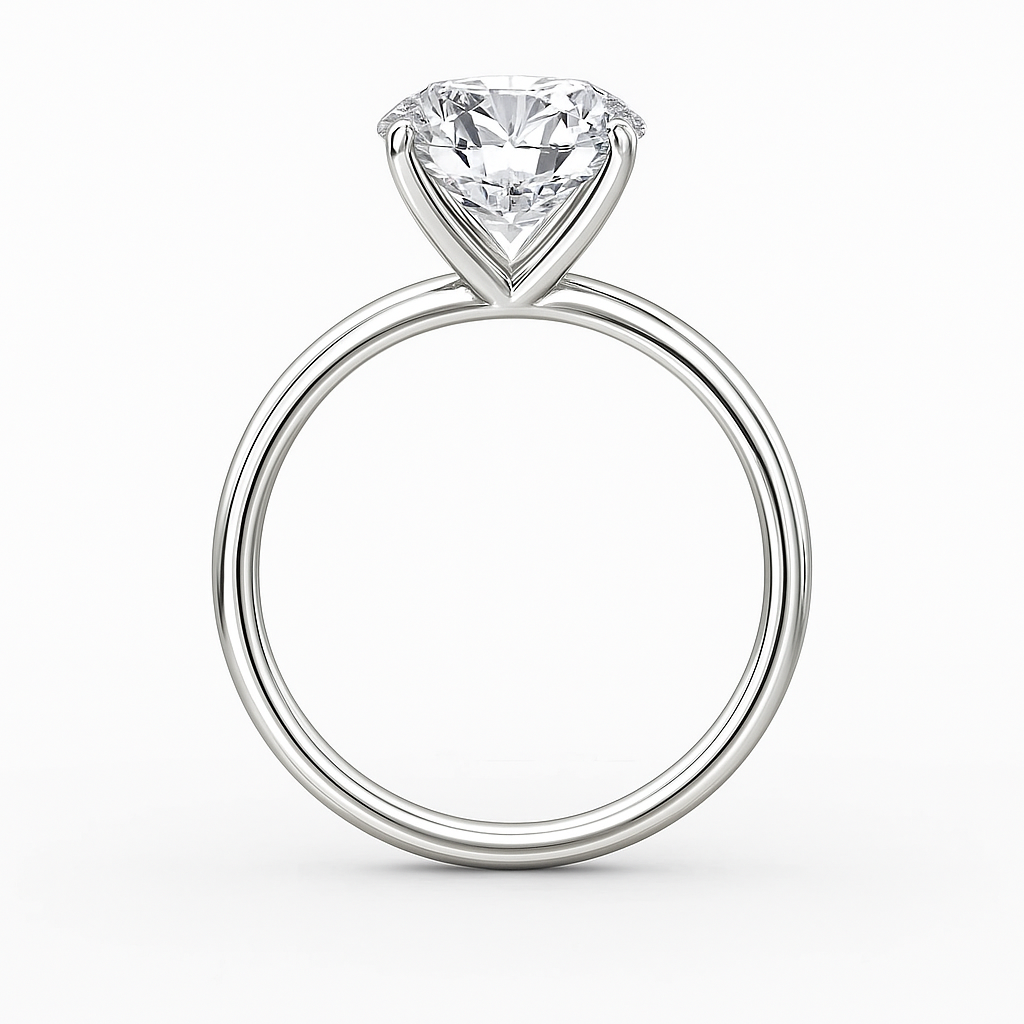 2 Carat Lab Diamond Engagement Ring in 18K Yellow Gold