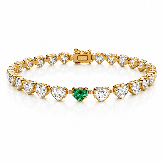 The Eternal Lumière Heart Tennis Bracelet – LG Diamond Edition | 1 of 300