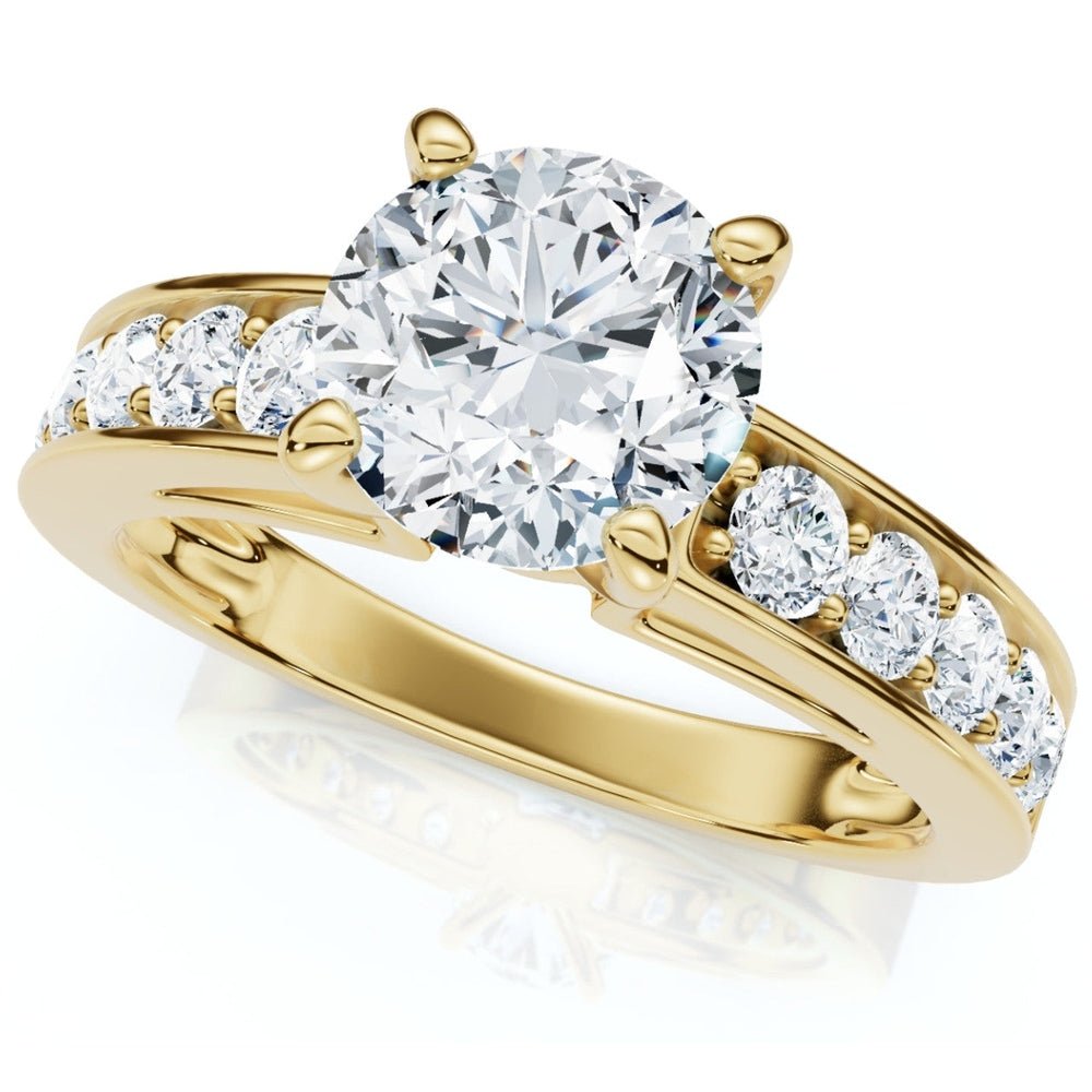 Bliss Diamond Certified 3Ct Diamond Engagement Ring Cathedral 14k Gold Lab Grown - Future Jewelry