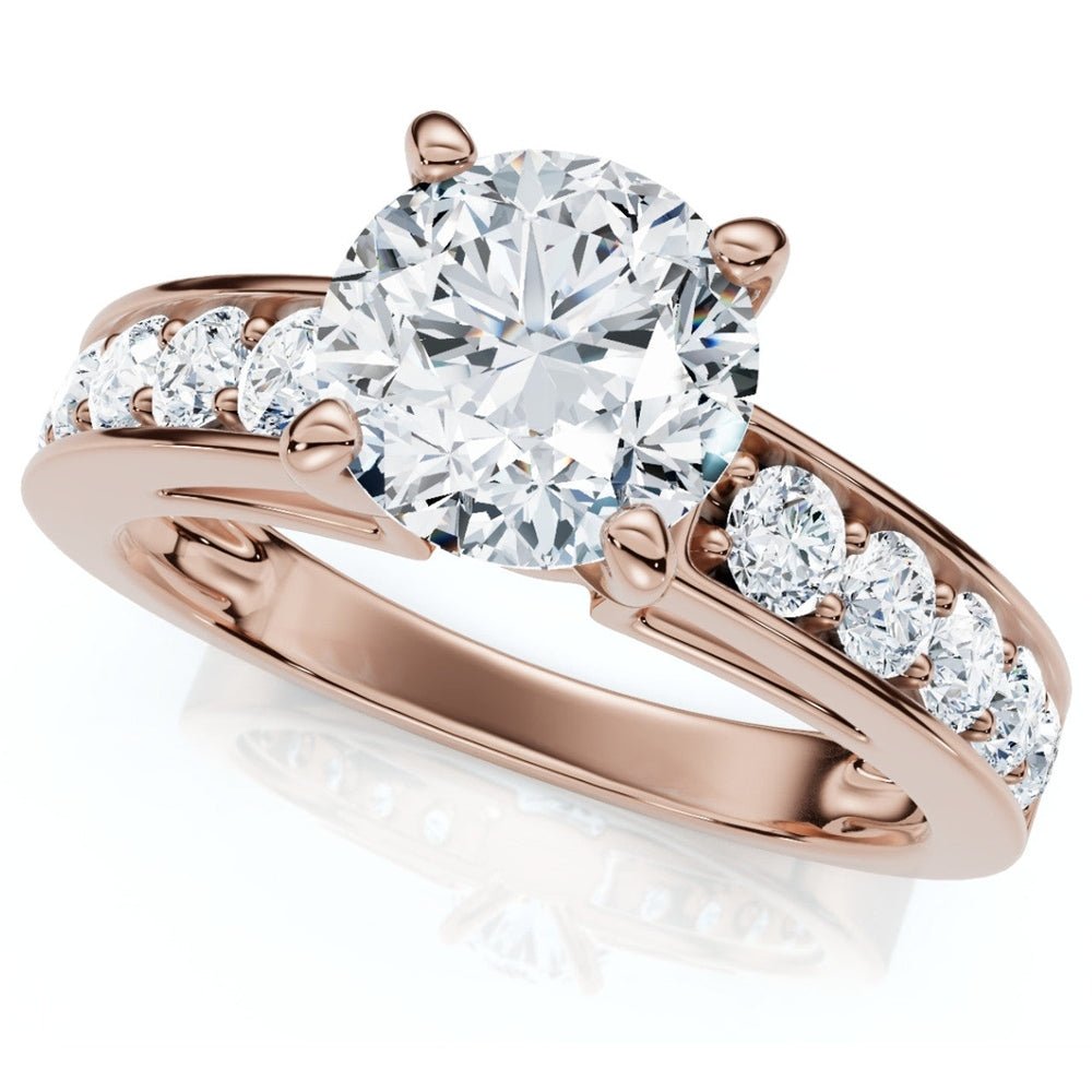 Bliss Diamond Certified 3Ct Diamond Engagement Ring Cathedral 14k Gold Lab Grown - Future Jewelry