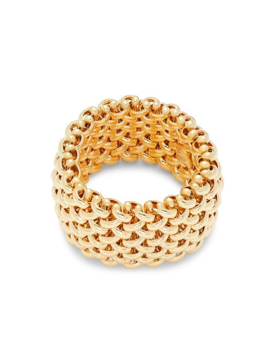 Classic Italian Design - 10K, 14K, 18K & 22K Yellow Gold Textured Ring - Future Jewelry