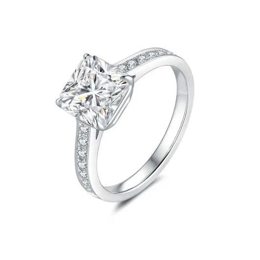Cushion Cut Lab Grown Diamond Ring in White Gold - Future Jewelry