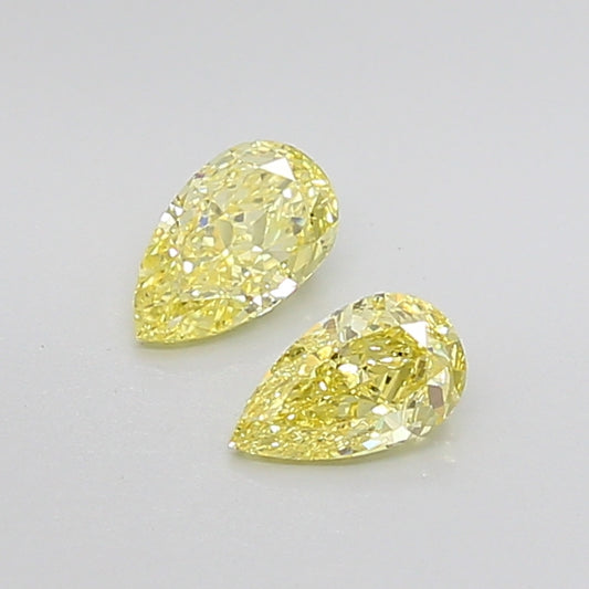 Loose Diamond Pear Shape Yellow Gemstone Lab-grown Diamond