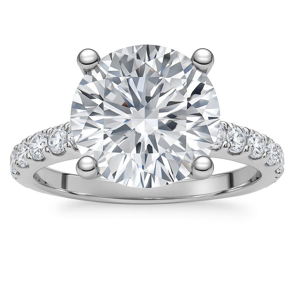 3.40Ct Diamond Engagement Ring 14k Gold Lab Grown - Future Jewelry