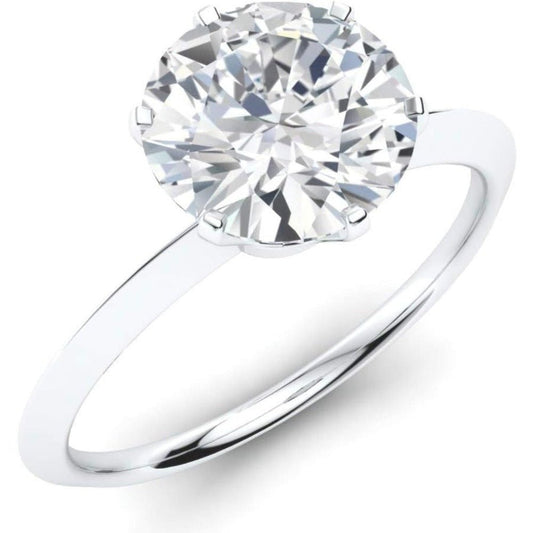 Diamond Solitaire Engagement Ring in 14k White Gold - Future Jewelry