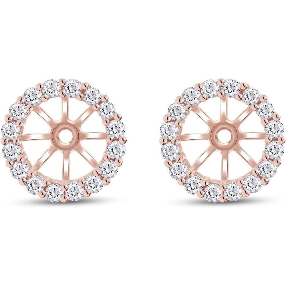 Earring Jackets for Seven Millimeter Studs in 14K Gold - Future Jewelry