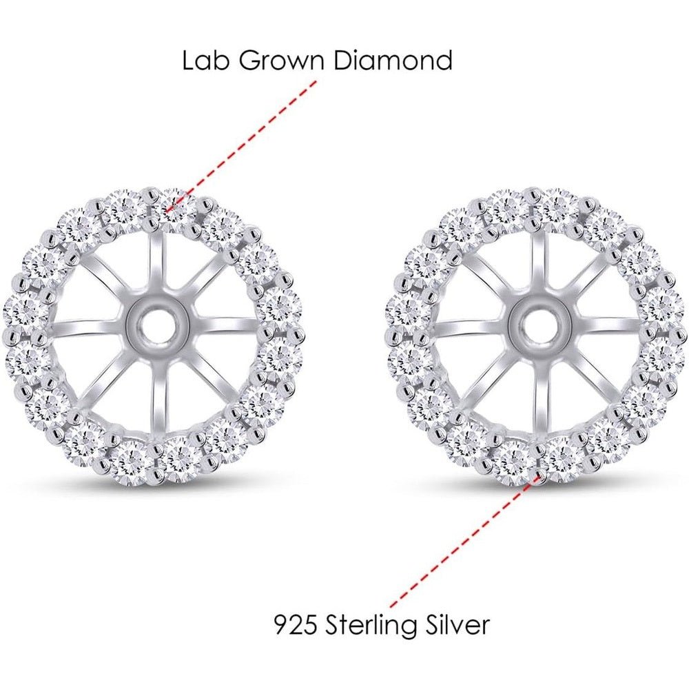 Earring Jackets for Seven Millimeter Studs in 14K Gold - Future Jewelry