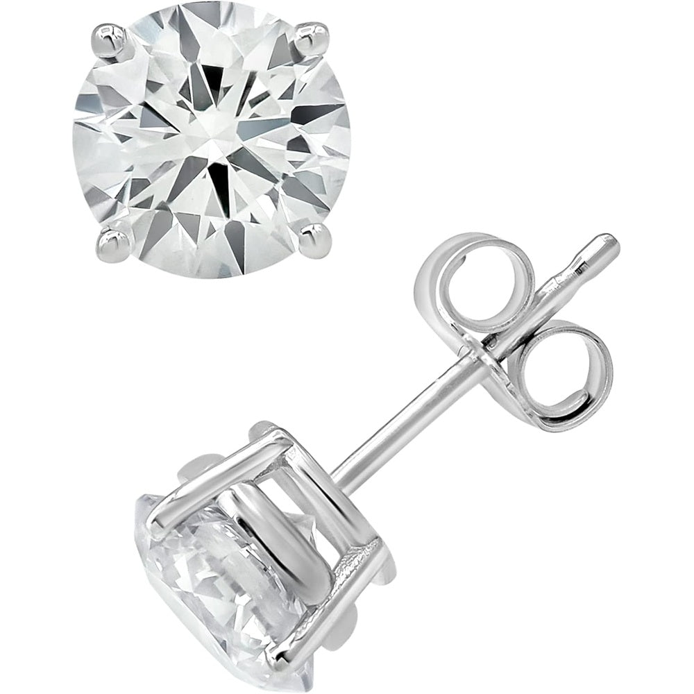 Gold Screw Back Diamond Earrings for Women – Gift Box - Future Jewelry