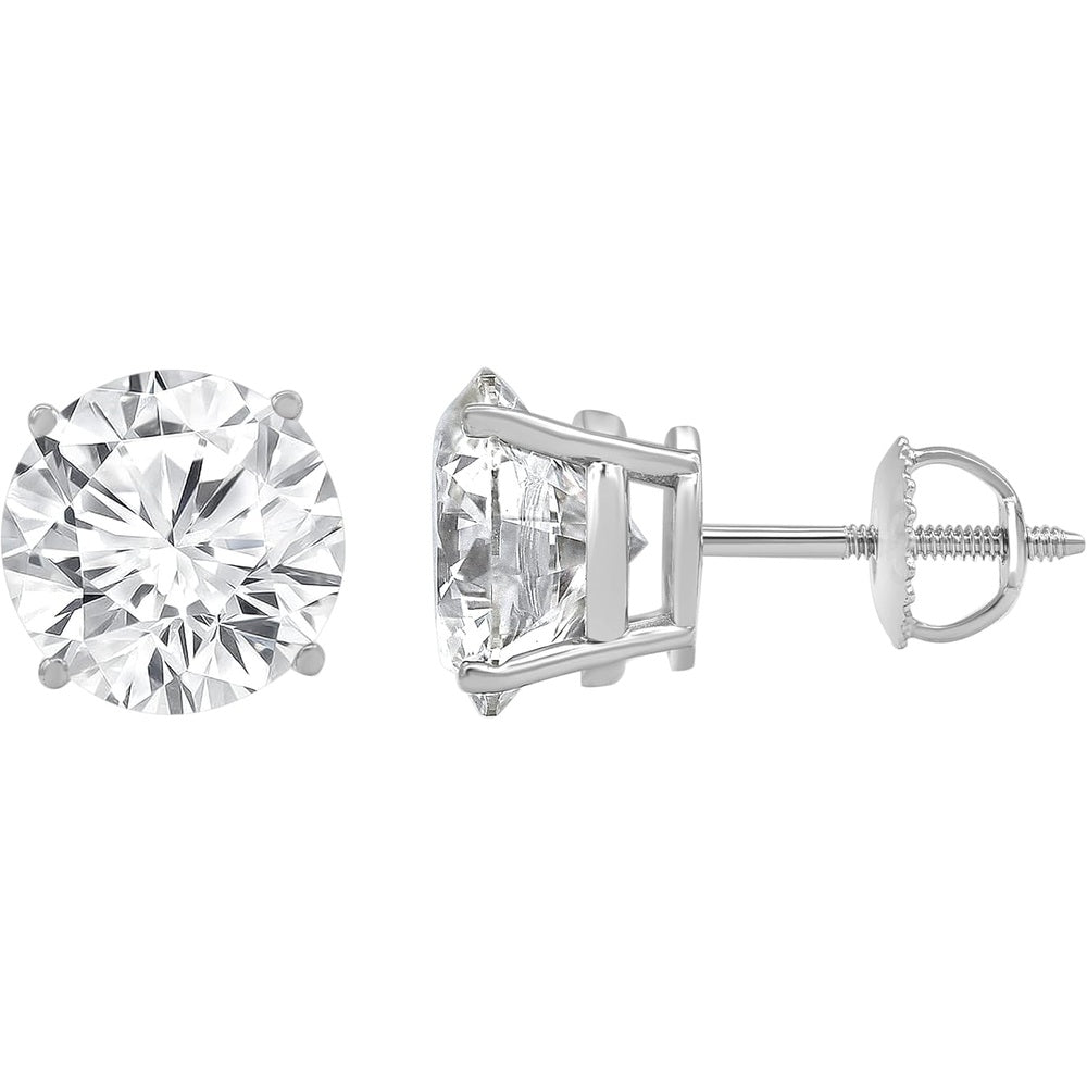 Gold Screw Back Diamond Earrings for Women – Gift Box - Future Jewelry