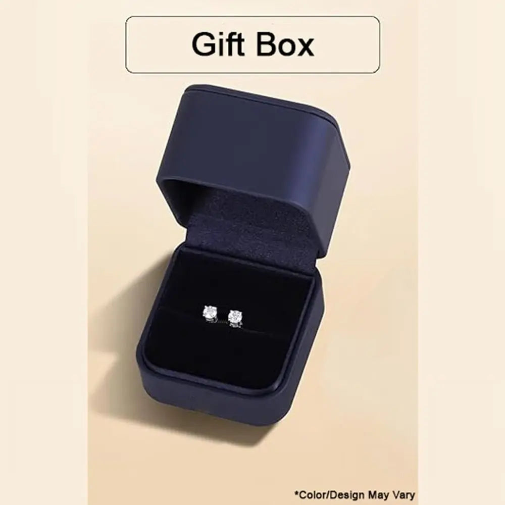 Gold Screw Back Diamond Earrings for Women – Gift Box - Future Jewelry