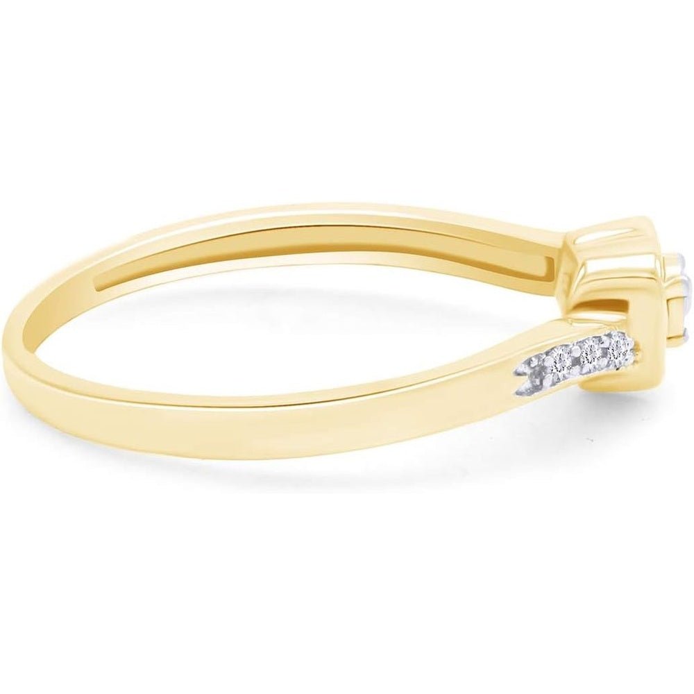 Heart - Shaped Lab Grown Diamond Promise Ring in 14K Rose Gold - Future Jewelry
